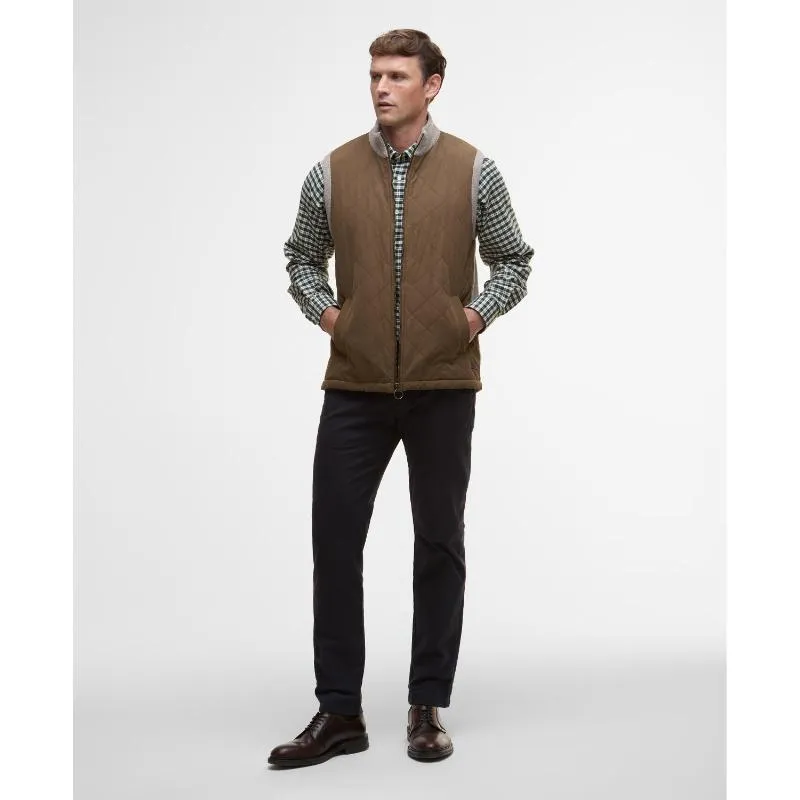 Barbour Shoveler Mens Knitted Gilet - Stone Hot Pick of the Day