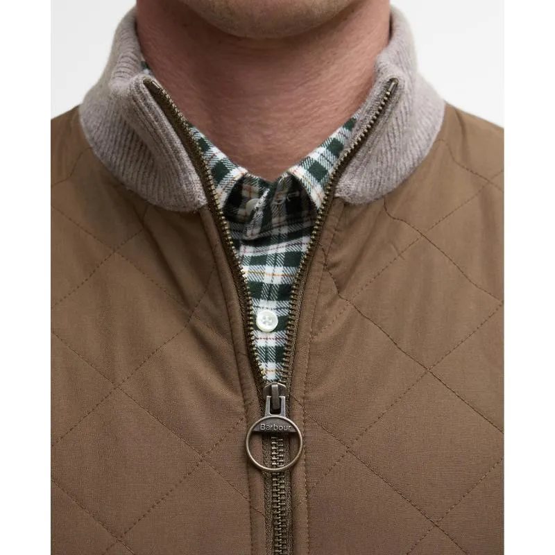 Barbour Shoveler Mens Knitted Gilet - Stone Dont Miss These Savings