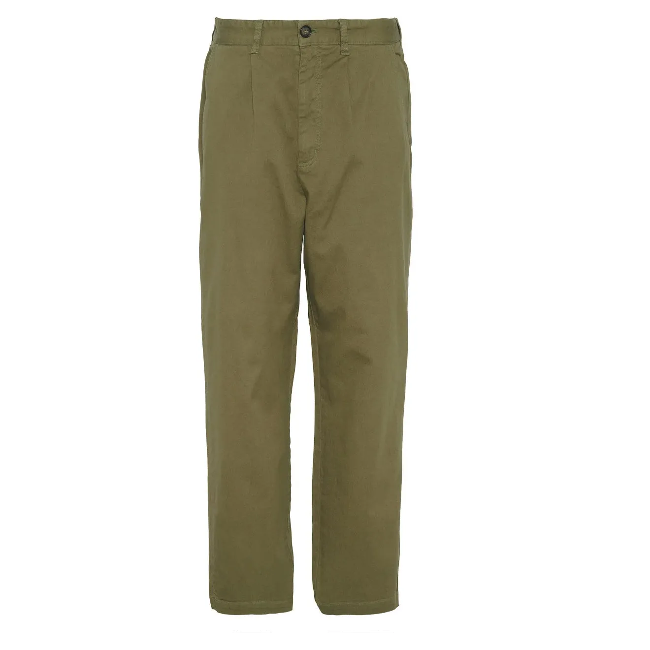 Barbour Washed Stretch Twill Relaxed Fit Trouser Olive Clearance Steal Today Limited Time Offer