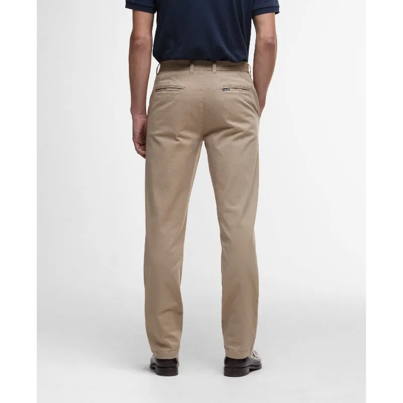 Barbour Washed Stretch Twill Tailored Fit Mens Trousers - Washed Stone Gift Sale Event Limited Time Hot Deal