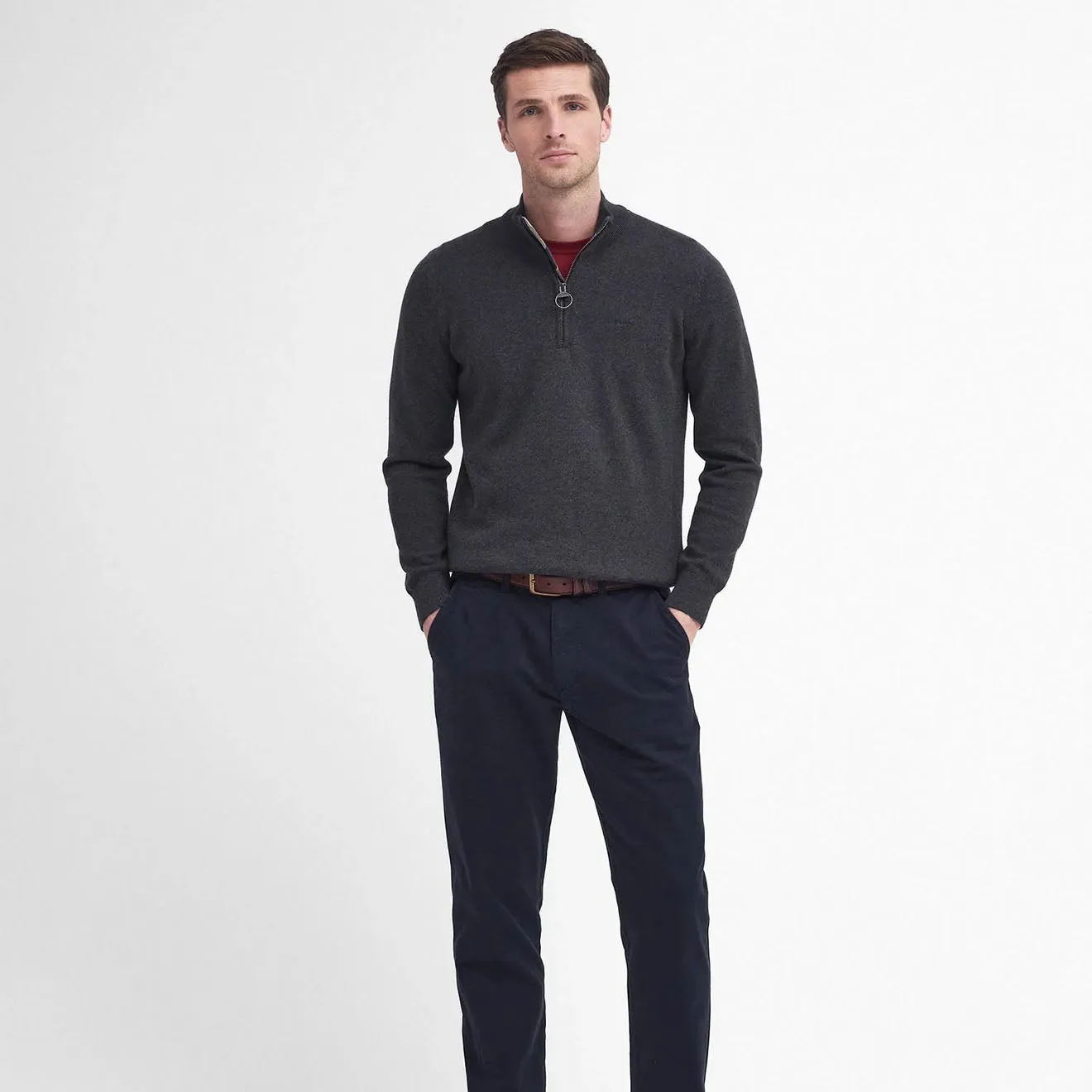 Barbour Washed Stretch Twill Tailored Fit Trouser Dark Navy Best Deal Today Special Savings Today