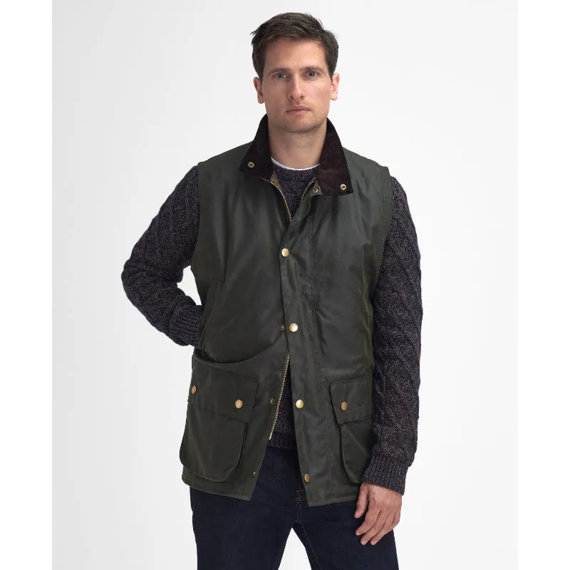 Steal Todays Offer Grab It Fast Barbour Westmorland Mens Wax Waistcoat - Archive Olive
