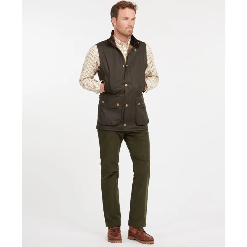 Today Only Hot Sale Barbour Westmorland Mens Wax Waistcoat - Olive