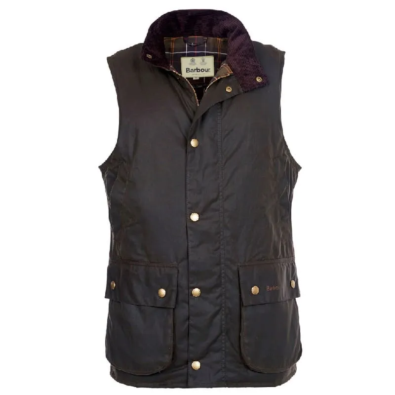Barbour Westmorland Mens Wax Waistcoat - Olive Hot Pick Sale