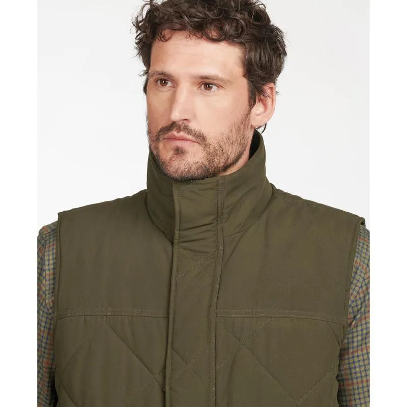 Barbour Winterdale Quilted Mens Gilet - Dark Olive Big Savings Event