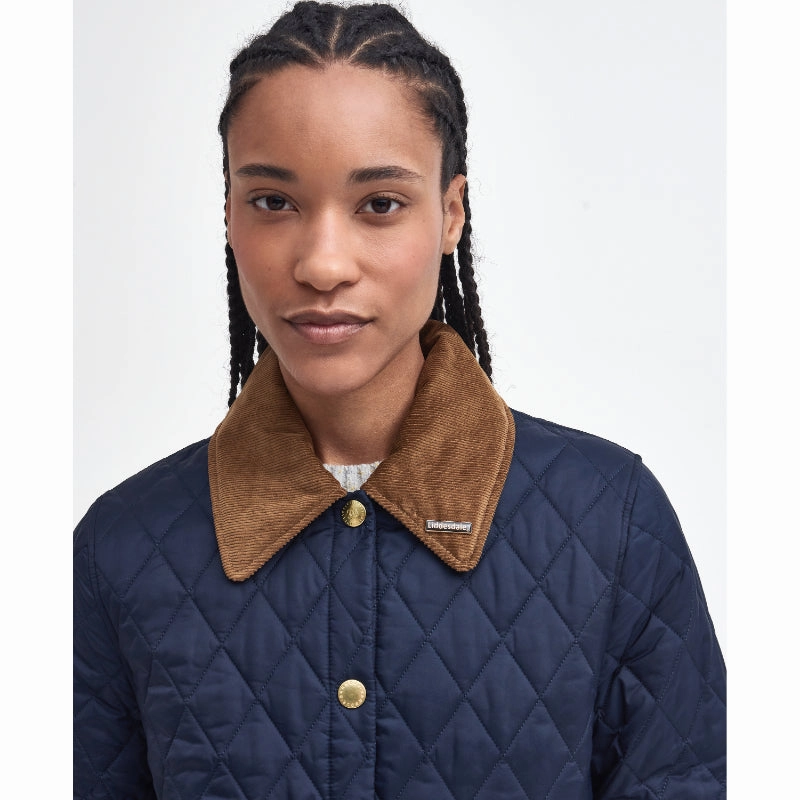 Barbour 30Th Anniversary Cropped Ladies Liddesdale Jacket - Navy/Classic Shop Save Today