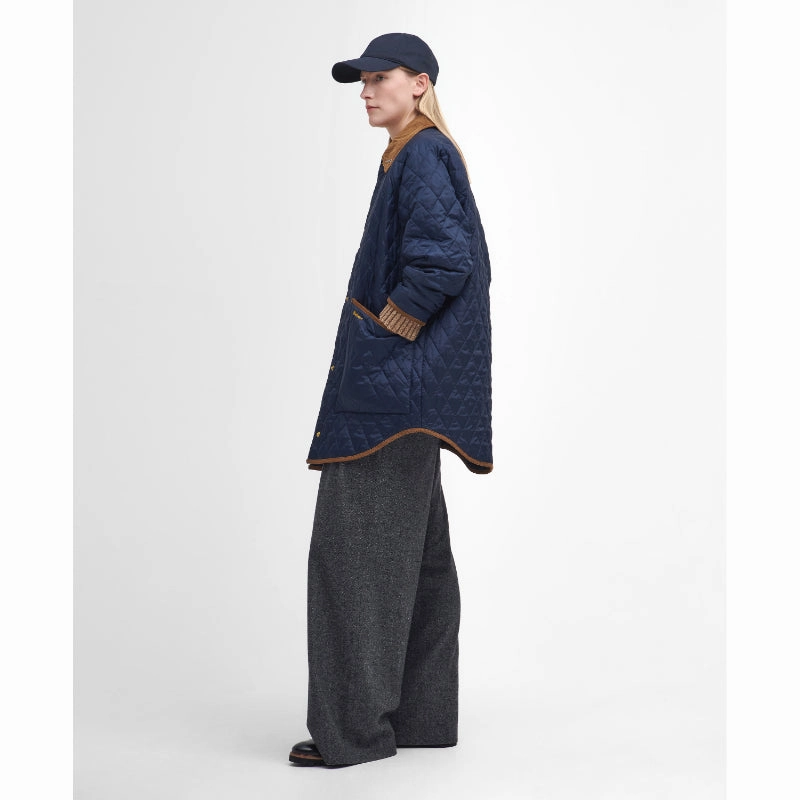Barbour 30Th Anniversary Oversized Ladies Liddesdale Jacket - Navy/Classic Shop the Savings Now Dont Miss Out