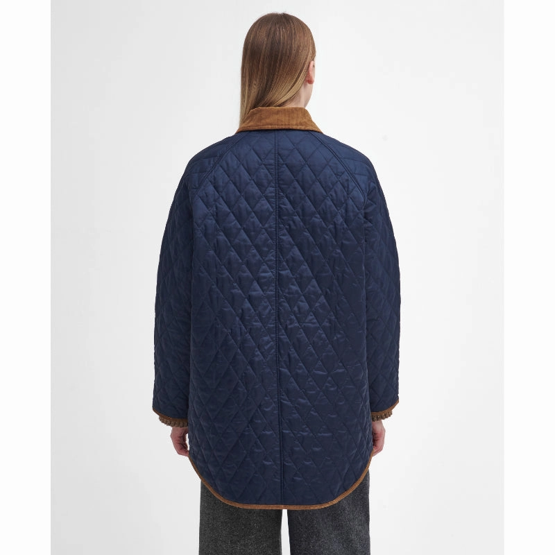 Best Seller Deal Barbour 30Th Anniversary Oversized Ladies Liddesdale Jacket - Navy/Classic