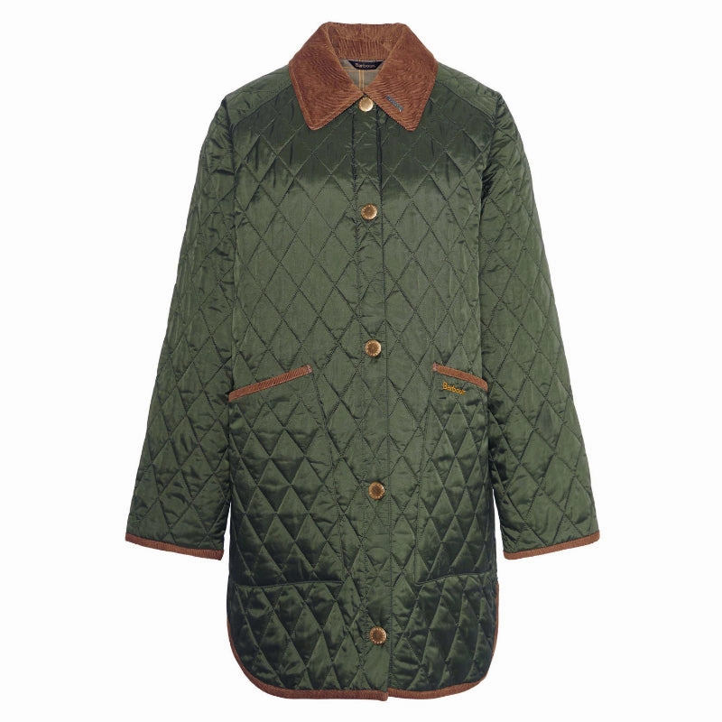 Barbour 30Th Anniversary Oversized Ladies Liddesdale Jacket - Olive/Classic Special Surprise Sale
