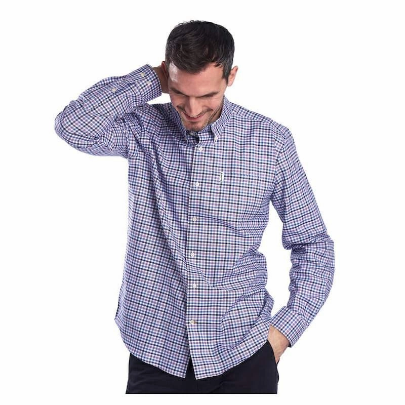 Shop Now Save Barbour Agden Regular Fit Mens Shirt - Heather