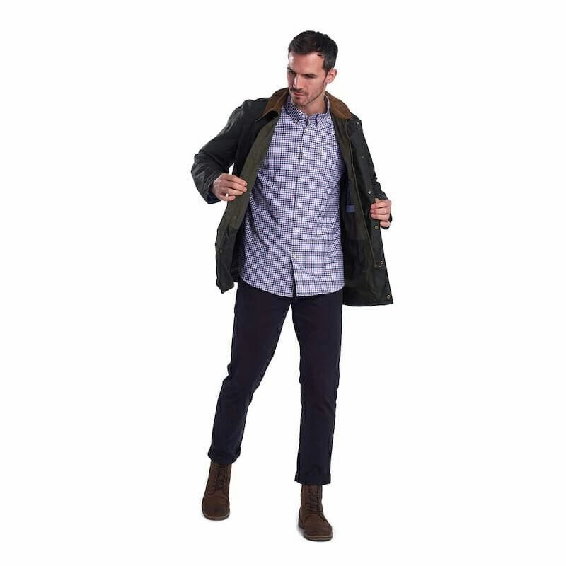 Barbour Agden Regular Fit Mens Shirt - Heather Flash Offer Today