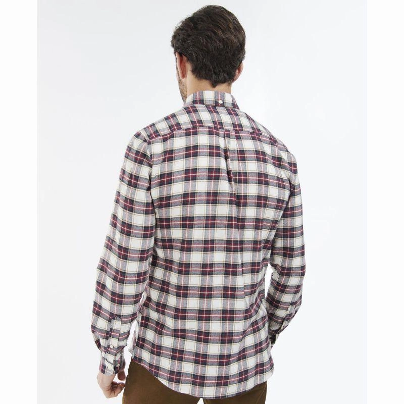 Barbour Alderton Mens Tailored Shirt - Ecru Special Price Offer