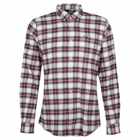Online Exclusive Offer Best Deal Online Barbour Alderton Mens Tailored Shirt - Ecru