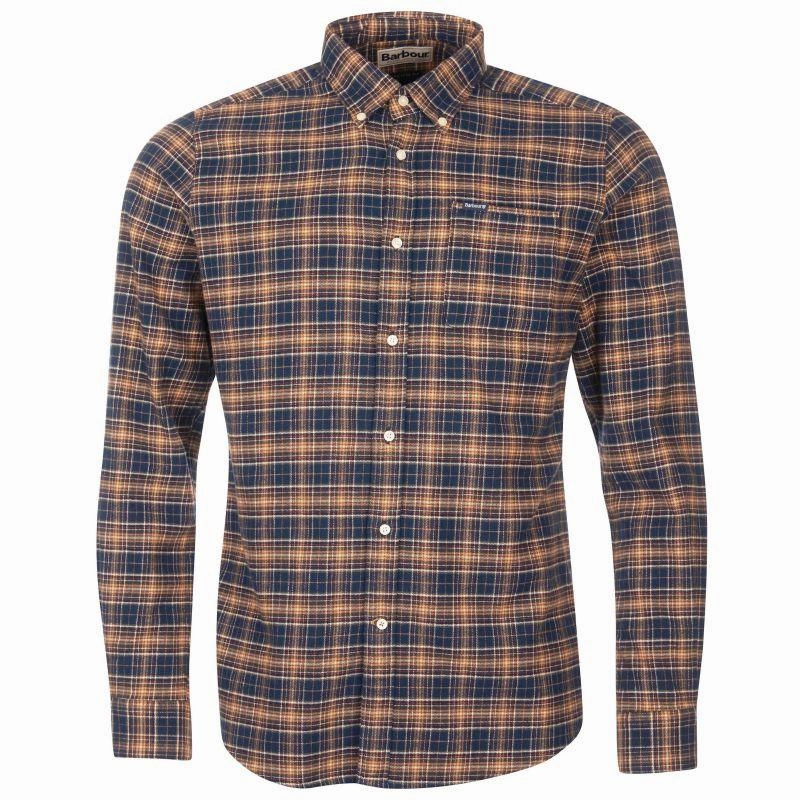 Barbour Alderton Mens Tailored Shirt - Navy Shop Now Save