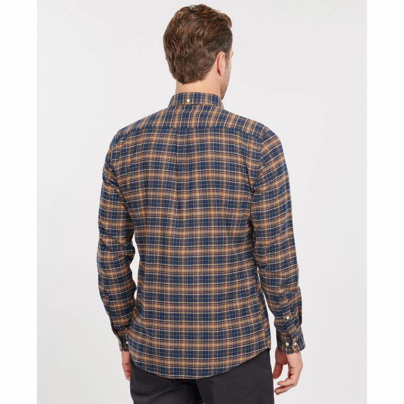 Flash Sale Alert Today Only Hot Pick Barbour Alderton Mens Tailored Shirt - Navy
