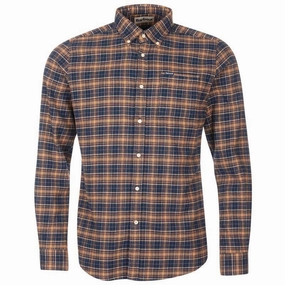 Barbour Alderton Mens Tailored Shirt - Navy Shop Now Save