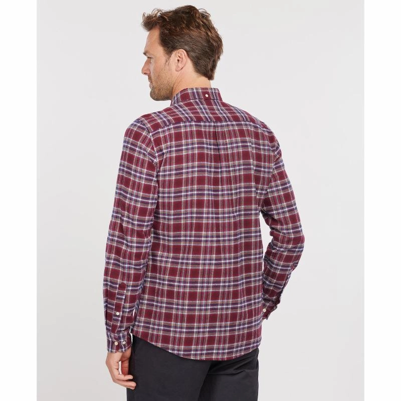 Barbour Alderton Tailored Mens Shirt - Ruby Trending Now Offer EndofWeek Deals
