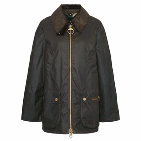 Best Price Online Barbour Allerston Wax Ladies Jacket - Olive/Ancient