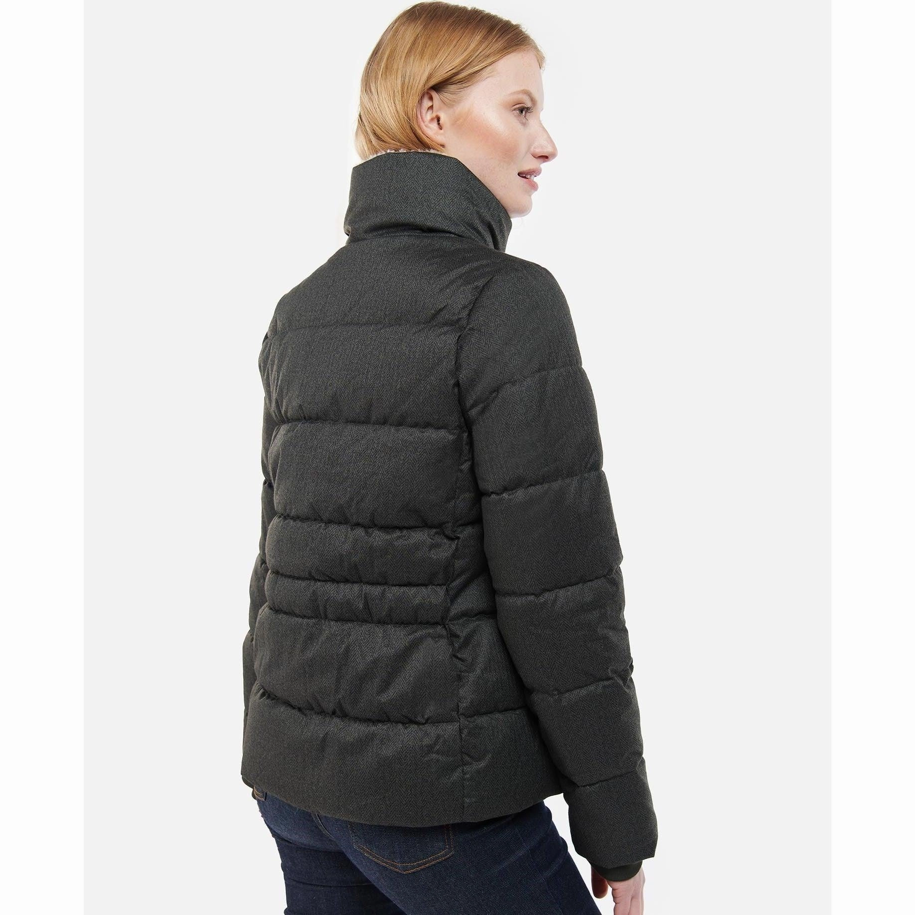 Barbour Allium Ladies Quilted Jacket - Olive Big Hot Sale