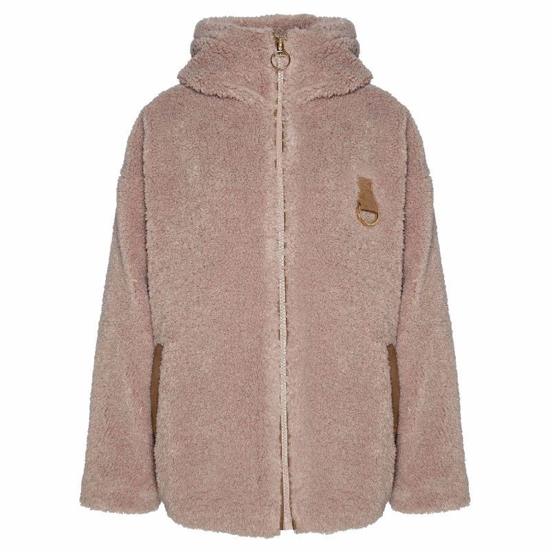 Barbour Amber Ladies Fleece Jacket - Natural/Light Sand/Dark Navy Special Price Today Sweet Deal Inside