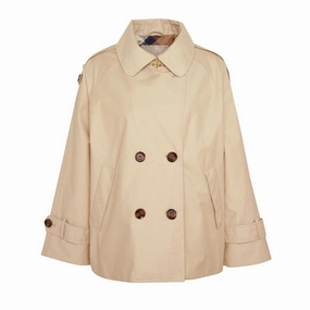 Shop Grab Now Barbour Annie Showerproof Ladies Jacket - Safari/Primrose Hessian
