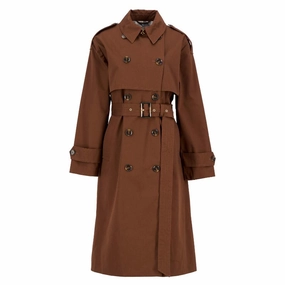 Flash Sale Alert Weekend Flash Offer Barbour Aoife Ladies Showerproof Trench Coat - Vicuna/Hessian Tartan
