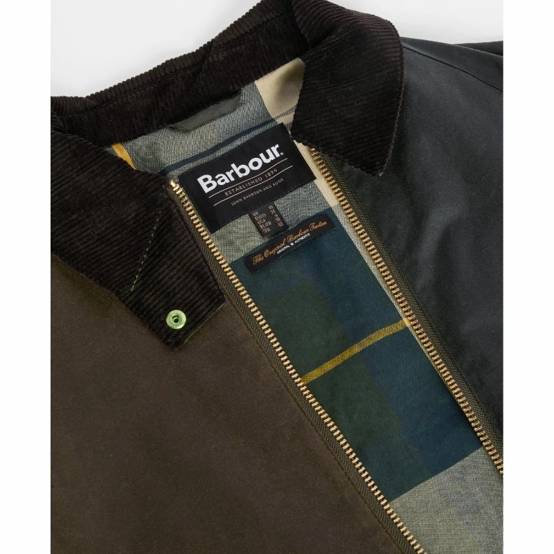 Barbour Arlene Ladies Wax Jacket - Beech/Ancient Tartan Dont Wait Save Today Hot Sale Today