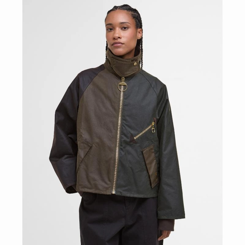 Barbour Arlene Ladies Wax Jacket - Beech/Ancient Tartan Hot Offer Inside Shop Grab Savings