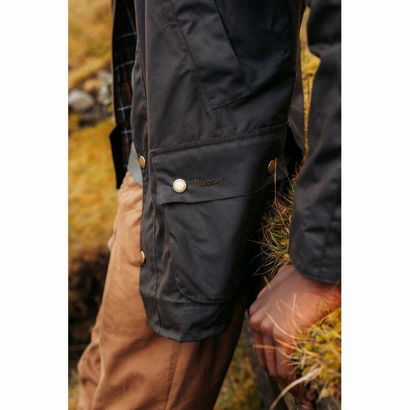 Barbour Ashby Mens Waxed Jacket - Olive Daily Hot Deal