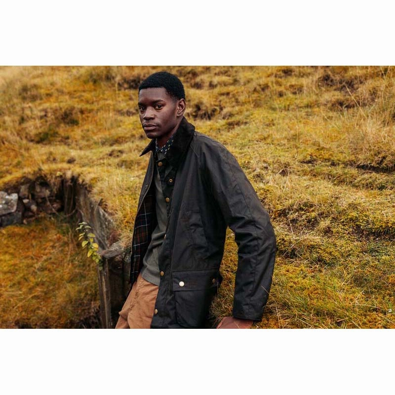 Barbour Ashby Mens Waxed Jacket - Olive Dont Miss Out Special Deals Online