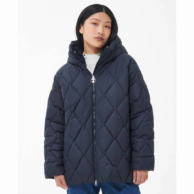 Hot Offer Frenzy Barbour Aster Ladies Quilted Jacket - Dark Navy