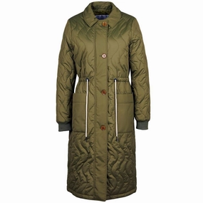 Dont Miss This Steal Sweet Deal Inside Barbour Astley Ladies Quilted Coat - Dark Moss