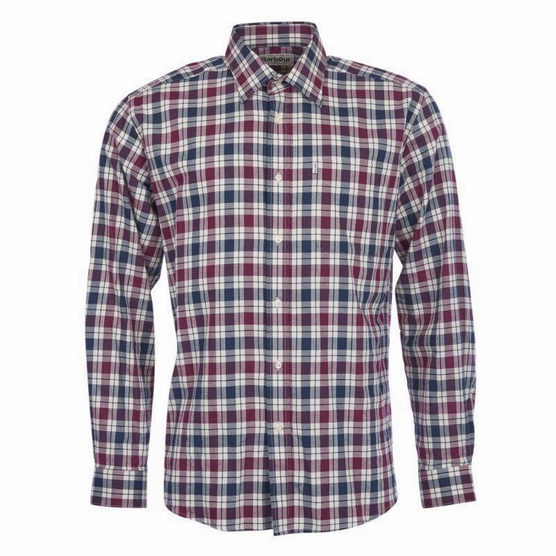 Barbour Astwell Mens Shirt - Merlot Exclusive Hot Pick Shop Smart Save