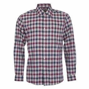 Barbour Astwell Mens Shirt - Merlot Exclusive Hot Pick Shop Smart Save