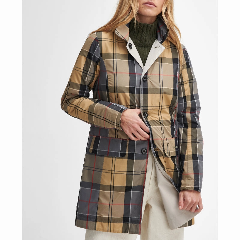 Barbour Babbity Ladies Waterproof Jacket - Mist/Dress EndofWeek Deals Today Only Discount Alert