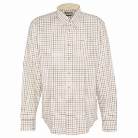 Barbour Bank Tattersall Regular Fit Mens Shirt - Merlot MustHave Clearance