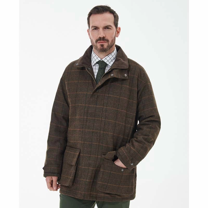 Grab Your Deal Today Barbour Beaconsfield Tweed Mens Jacket - Burnhill Brown Check