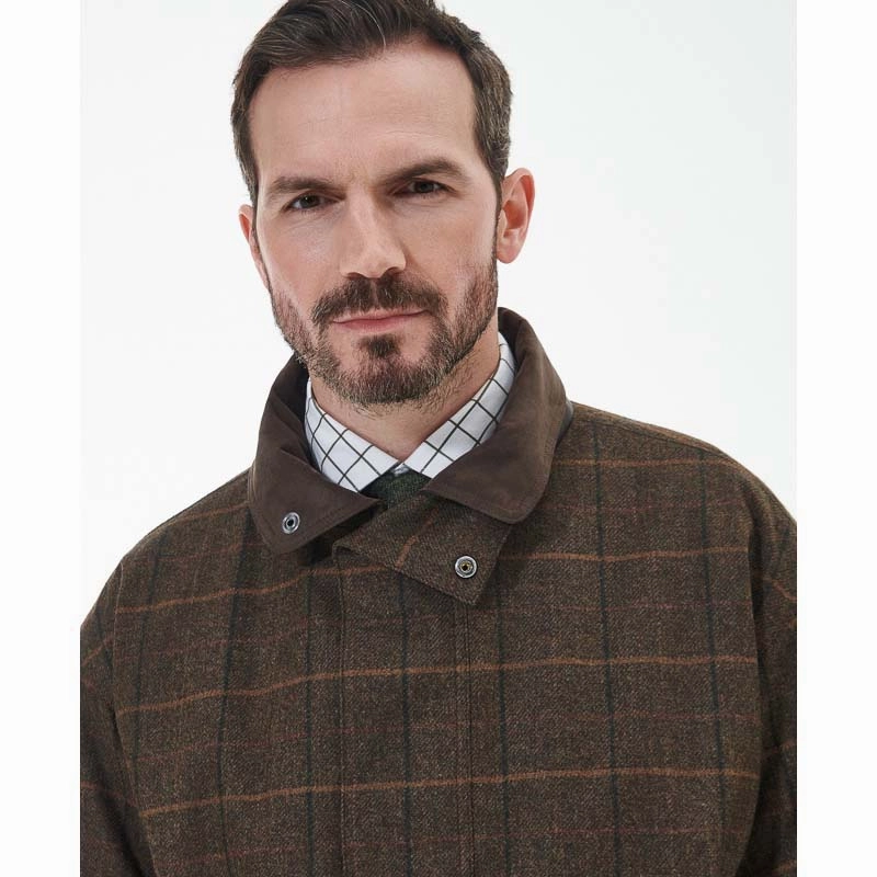Barbour Beaconsfield Tweed Mens Jacket - Burnhill Brown Check Save More Online Instant Deal Today