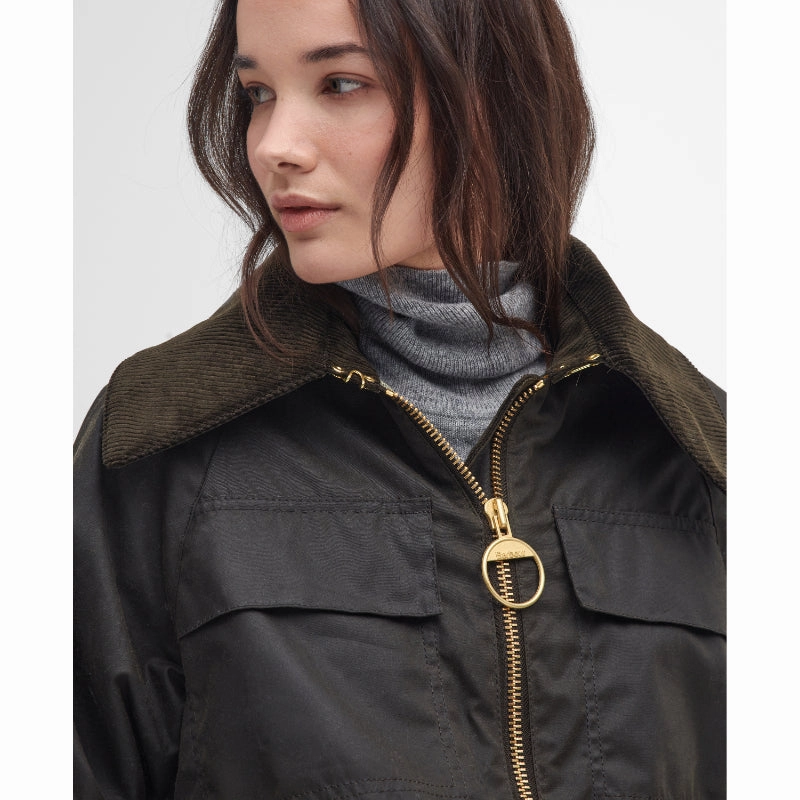 Hot Clearance Now Barbour Beauly Ladies Wax Jacket - Olive/Ancient