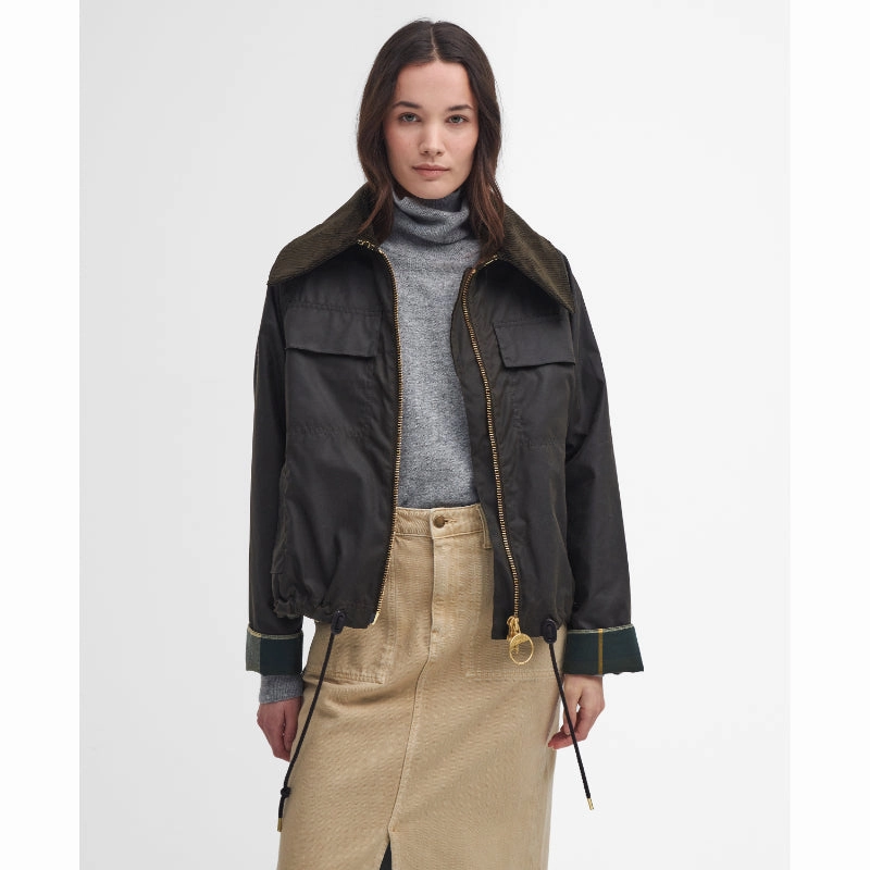 Gift Sale Event Barbour Beauly Ladies Wax Jacket - Olive/Ancient