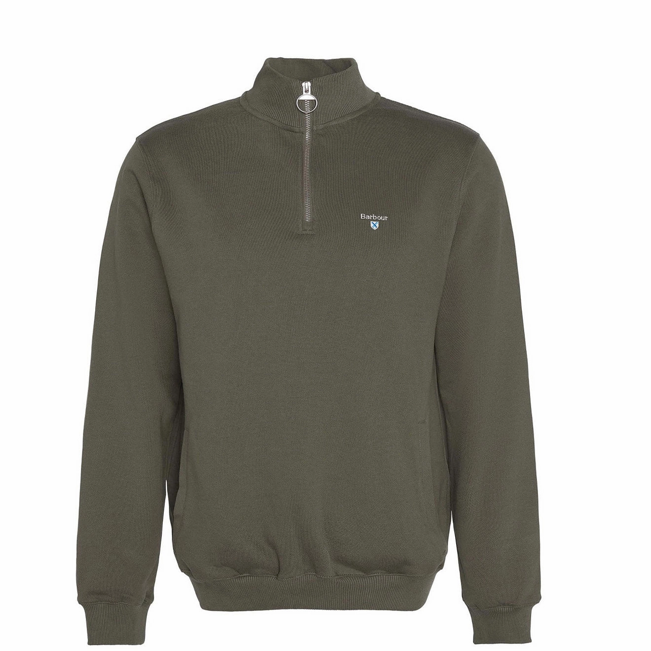 Shop the Best Deals Barbour Beckhill Half Zip Sweatshirt Mid Olive