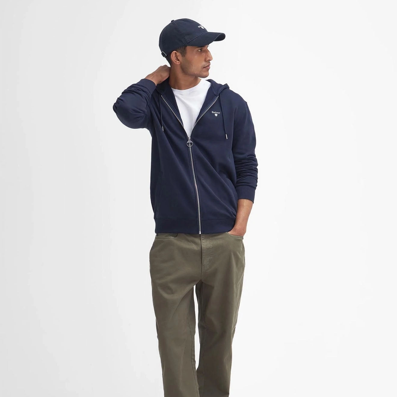 Trending Today Steal MustShop Sale Barbour Beckhill Hoodie Navy