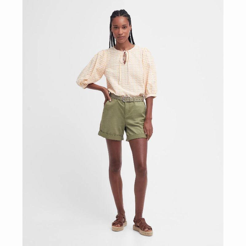 Barbour Belmont Ladies Shirt - Mallow Pink Check Hot Item Clearance