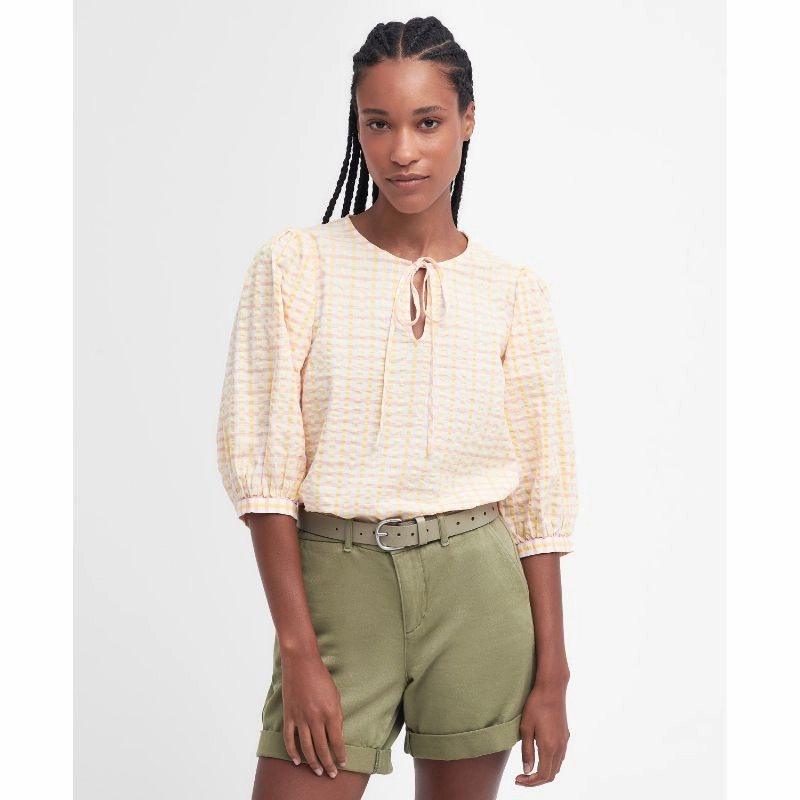 Todays Hot Pick Grab Your Deal Today Barbour Belmont Ladies Shirt - Mallow Pink Check