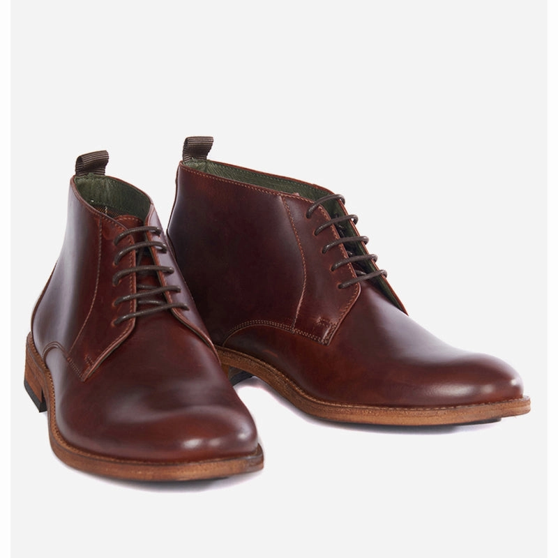 Barbour Benwell Mens Leather Boot - Mahogany Shop Today Save