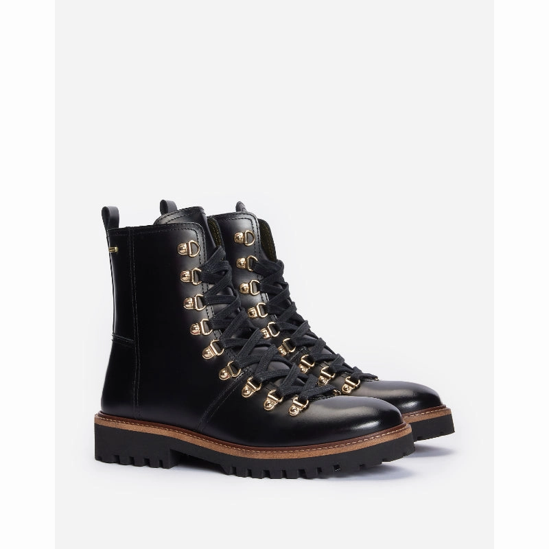 Hot Pick Deal Barbour Blake Hiker Ladies Leather Boot - Black Polido