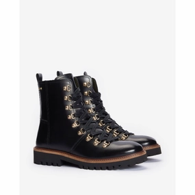 Hot Pick Deal Barbour Blake Hiker Ladies Leather Boot - Black Polido