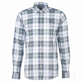 Barbour Blakelow Tailored Mens Shirt - Agave Green Hot Discount Deal