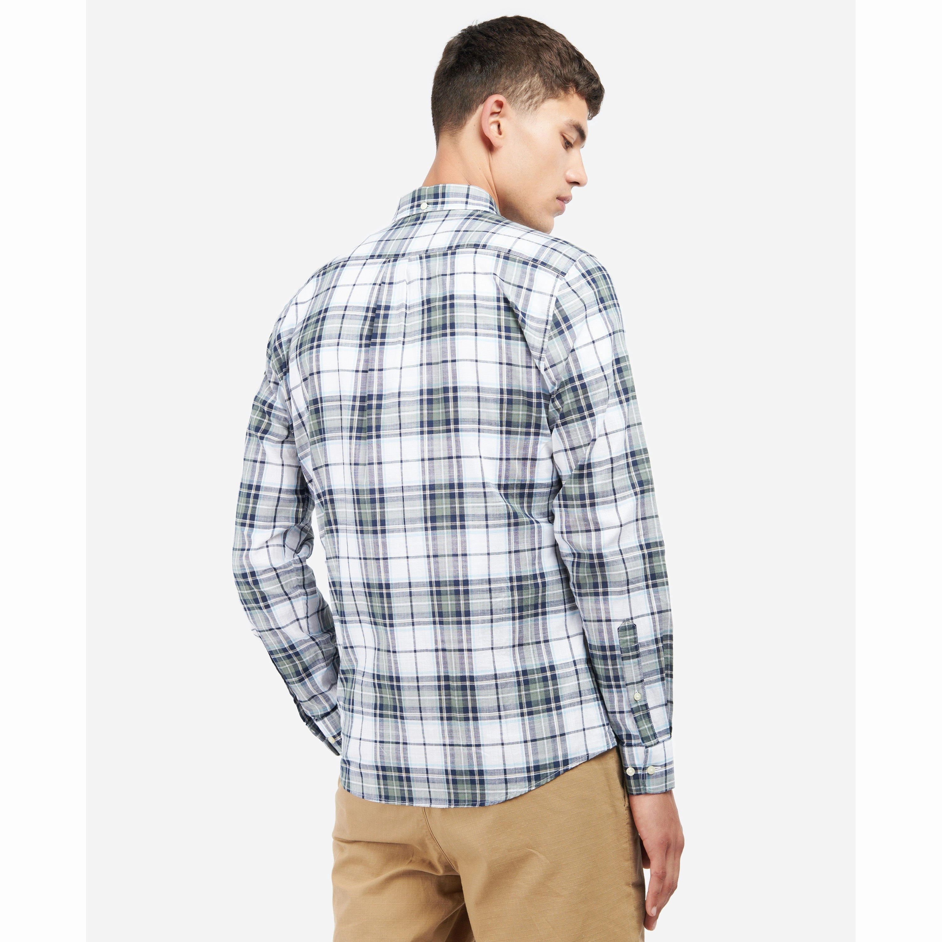 Barbour Blakelow Tailored Mens Shirt - Agave Green Trending Hot Deal Todays Special Picks
