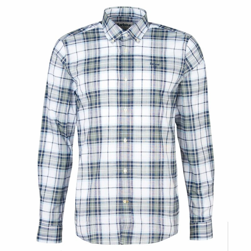 Barbour Blakelow Tailored Mens Shirt - Agave Green Hot Discount Deal